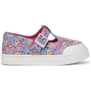 Dr. Scholls Kids' Madison Mary Jane Sneaker Toddler Pink Floral Fabric Sz 5